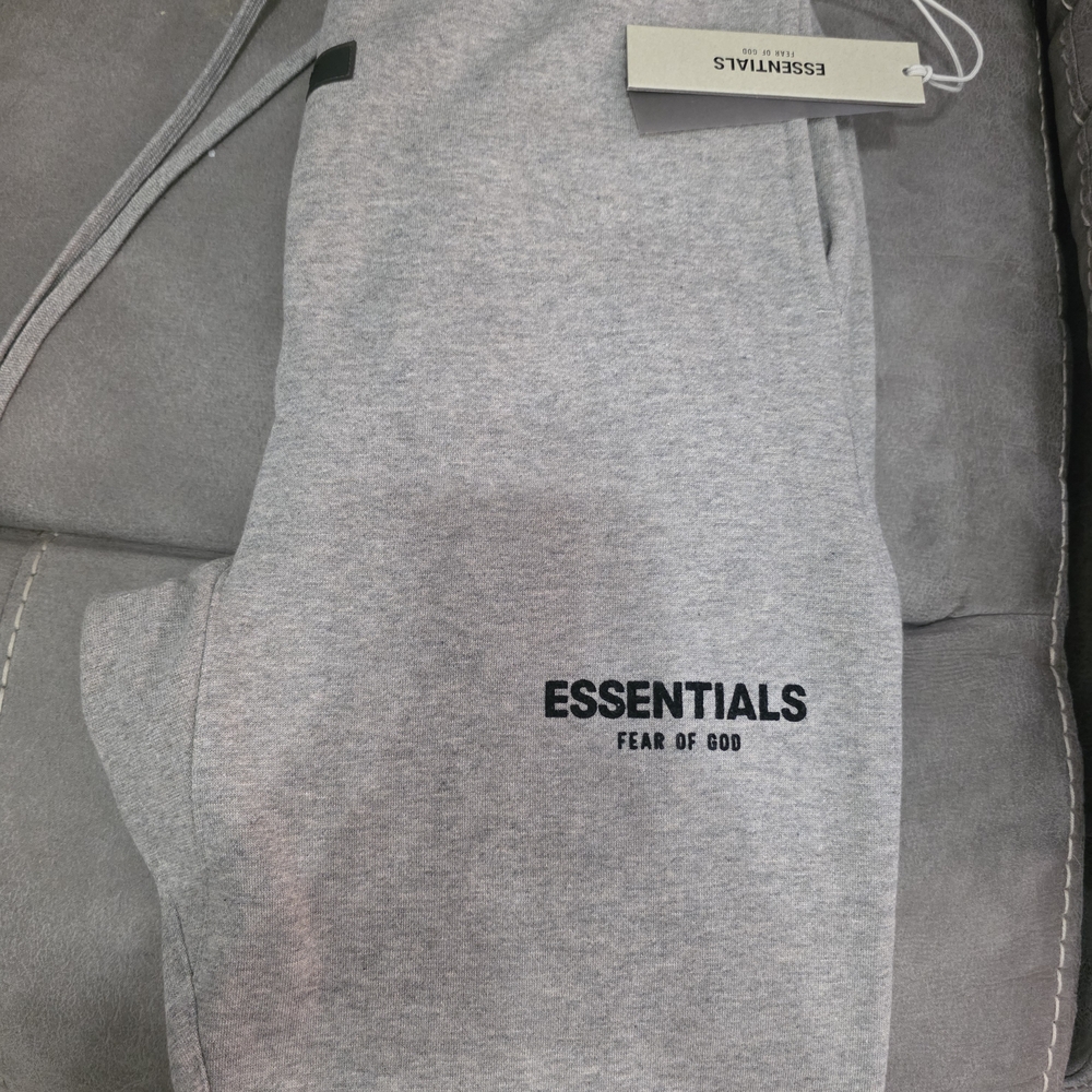 - Men's Essentials Grey Jogger Pants Size Small